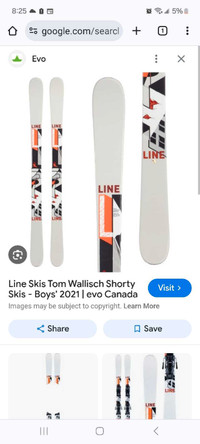 2021 Tom wallisch Line 164cm twin tip skis w/bindings and boots