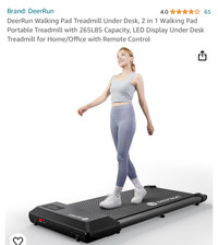 DeerRun Walking Pad Treadmill 