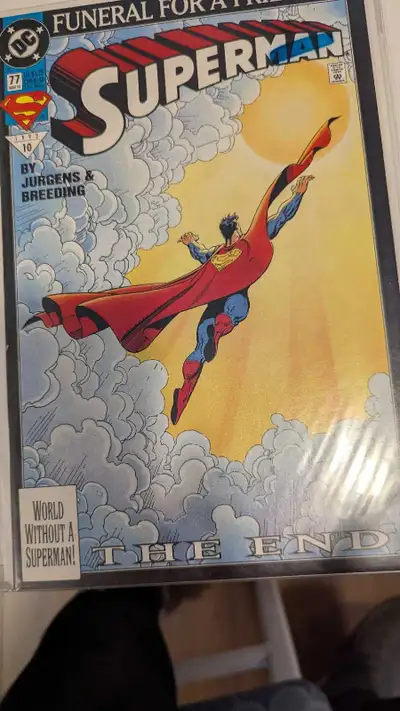 Own a piece of comic history with Superman #77, part of the 'Funeral for a Friend' storyline, by Jur...
