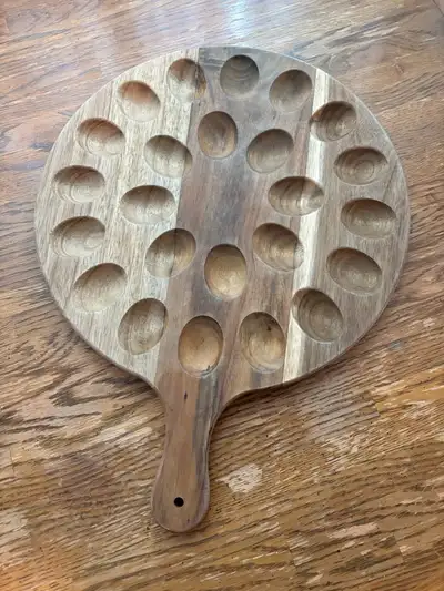Solid Wood Egg Serving Tray, View more