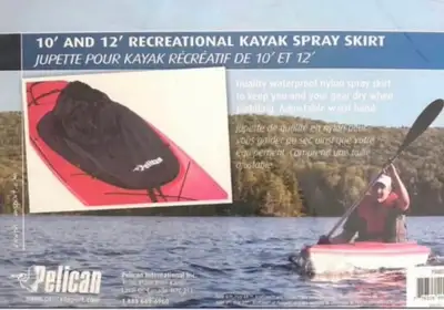 Jupette neuve pour Kayak de 10 pi ou 12 pi. ajustable, en nylon, View more