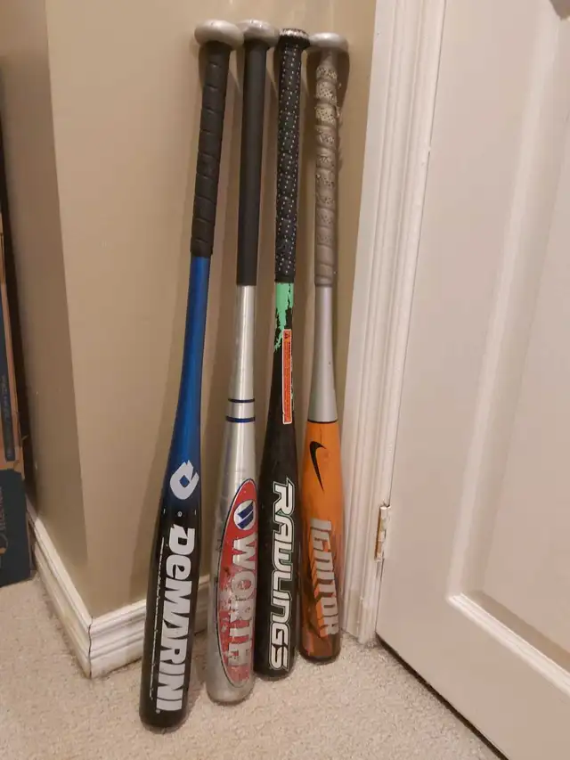 Demarini,Worth, Rawlings, Nike, 30 Inch Aluminium baseball bats in Baseball & Softball in Mississauga / Peel Region - Image 2
