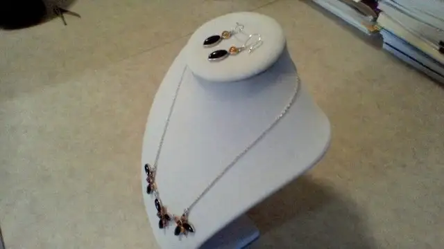 CHERRY/HONEY/COGNAC AMBER NECKLACE/EARRINGS62863267293954121