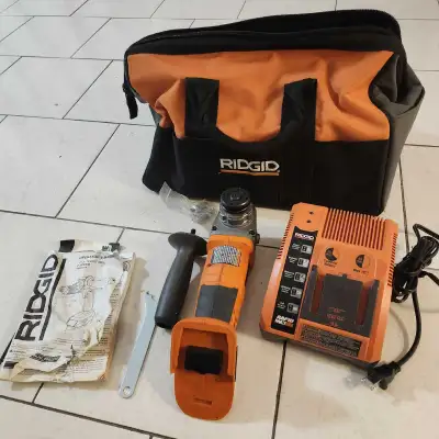 Ridgid battery power grinder, View more