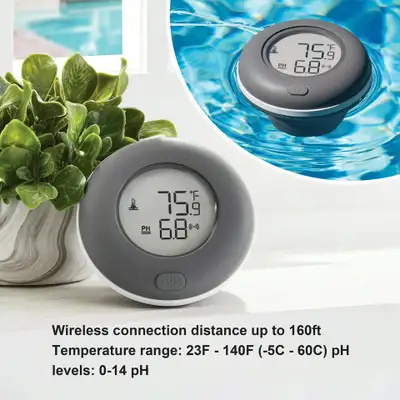 Mainstays 2-in-1 Multi-Function Wireless Pool Thermometer, View more