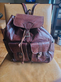 Rare Vintage leather bucket backpack shoulder bag