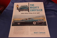 1958 Chrysler Saratoga 4 Door Original Magazine Ad