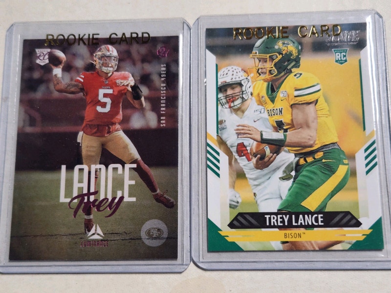 2021 football Trey Lance RC lot of 2 Arts & Collectibles St