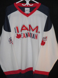 I AM CANADIAN HOCKEY JERSEY TOP SWEATER NHL TEAM CANADA MENS XL