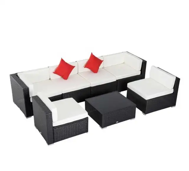 6-Seater Modular Patio Set w/ Coffee Table in Patio & Garden Furniture in Vancouver - Image 4