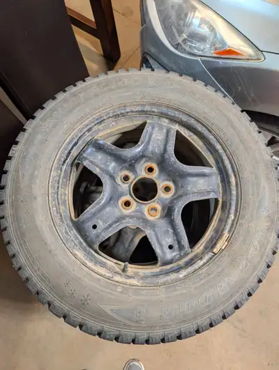 I am selling a set of 4 used Sumitomo Ice Edge winter tires mounted on rims, sized 235/60R17 102T. T...