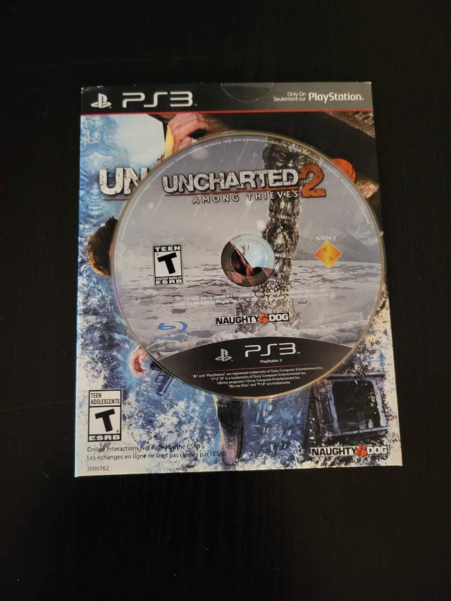 Uncharted 2: Among Thieves (Sony PlayStation 3 PS3, 2009) dans Sony PlayStation 3  à Ville de Montréal