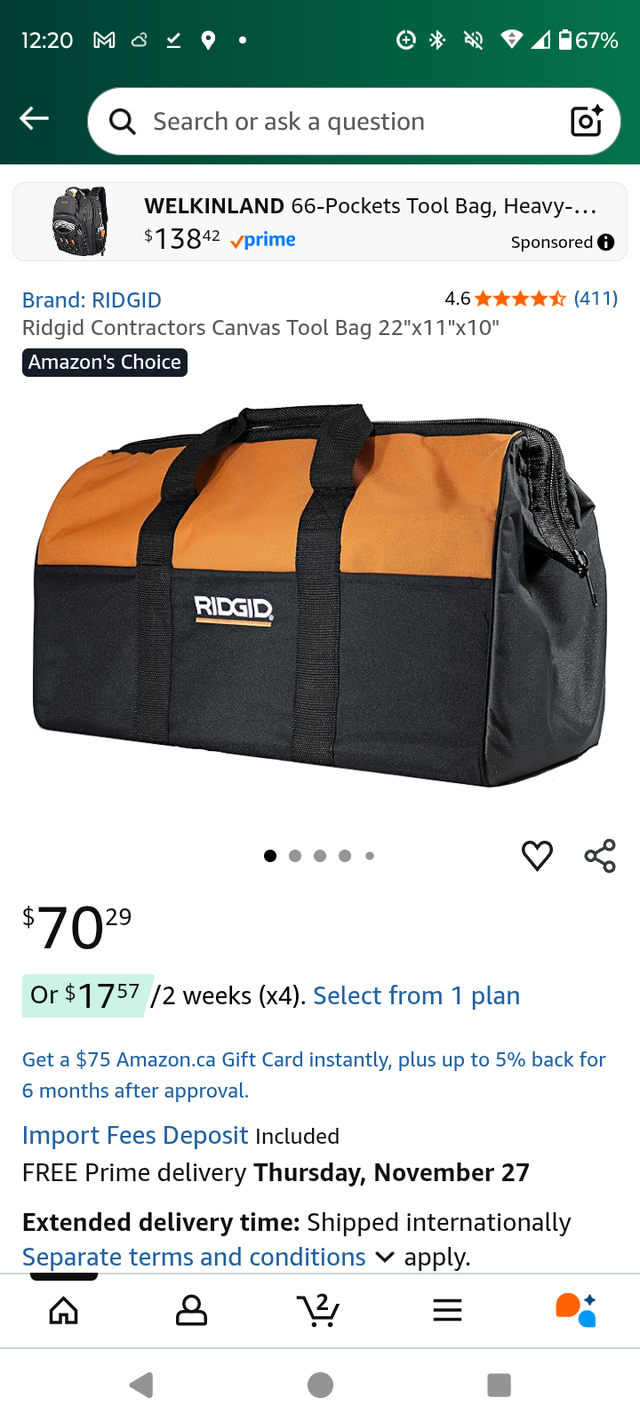 Ridgid tool bag in Tool Storage & Benches in Barrie - Image 5