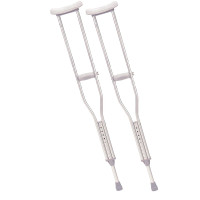 Aluminum Crutches Bequilles For 5'2"-5'10" Easily Adjustable.