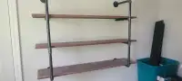 Industrial style tier wall shelf