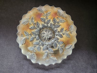 **Less Common** HOLLY by FENTON carnival glass plate