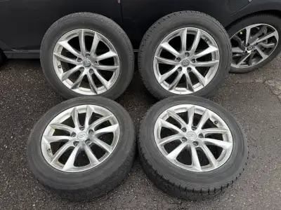 Price is firm Tires are old, price is mainly for the rims. All rims hold air, no leaks OEM from 2009...