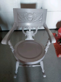 Antique rocking angel chair