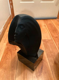 Sculpture Star Gazer Bust Austin Prod 1980 Art Deco Modern