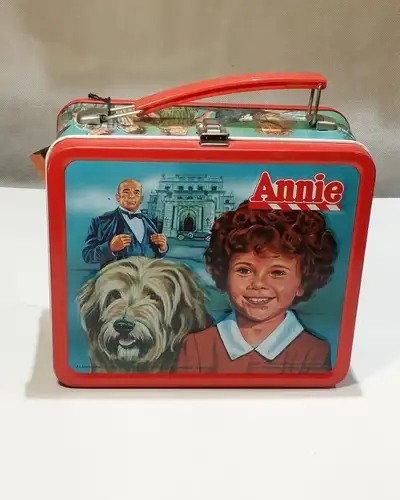 Annie Lunchbox Metal Antique Vintage with Original Tags