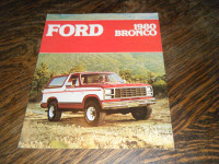 Ford 1980 Bronco Truck  Sales Brochure