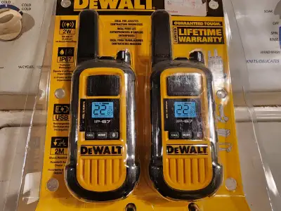 DEWALT 300,000 Sq. ft. FRS/GMRS Heavy Duty 2 Watt Two-Way Radio, View more