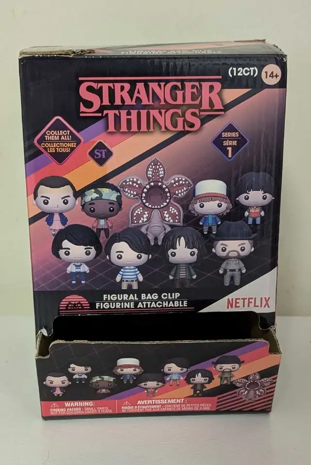 Stranger Things Series 1 Figural Bag Clip Empty Display Box
