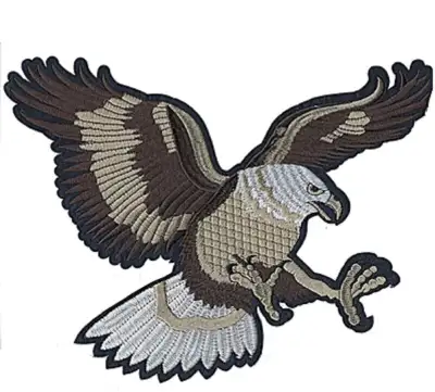 Patch Badge Écusson + BIG XL size grandeur EXTRA LARGE HARLEY -- EAGLE Commando Motorcycles -- -- US...