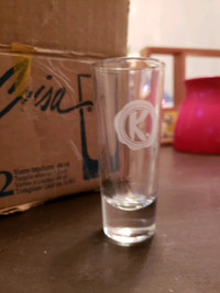 Never used. Set of 12 kalua shot glasses. 