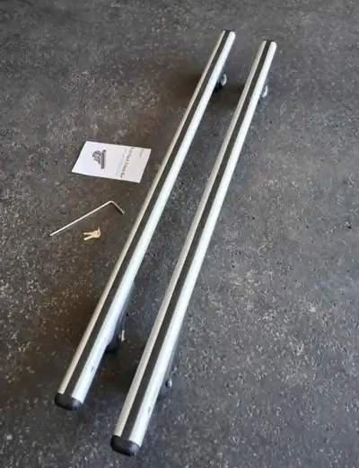 Universal Complete 55 in. Car Roof Cargo Cross Bars by Konsepor - Thick aluminum - Load capacity of...