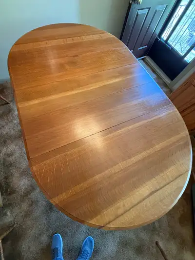 Early-20th-century Solid Oak Dining Table - Large, View more