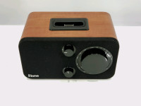 Retro style iHome AM/FM Table Radio and Speaker Dock for iPod