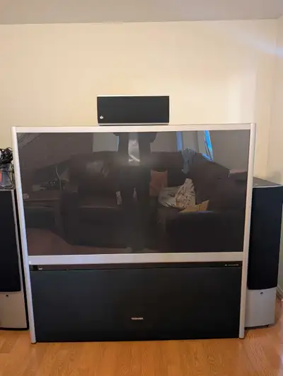65"  Toshiba Rear Projection TV -- FREE, View more