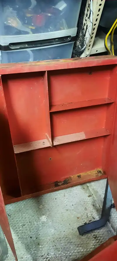STEEL CABINETS, LOCKABLE,  $25 EACH GREAT FOR SOCKETS,  WRENCHES, View more
