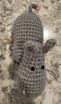 Handcrafted / Crocheted Hippo