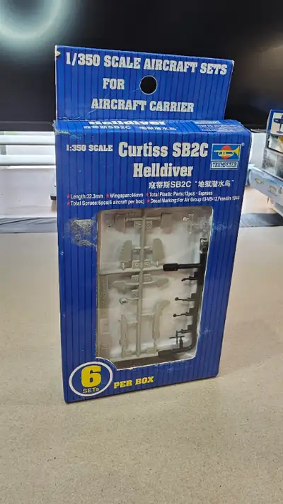 Curtiss SB2C Helldiver by Trumpeter- 1:350 Scale for Ship Deck, View more