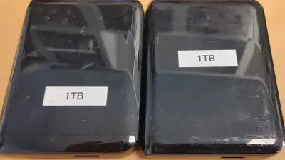 Western digital and Seagate external portable drives for Window, View more