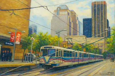 Poster - Downtown Calgary CTrain - Transit Railway, View more
