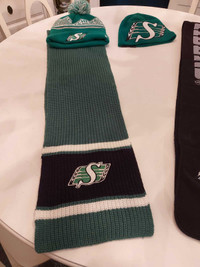 Saskatchewan Rough Riders scarves and toques 