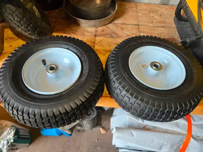 2 new tire assemblies