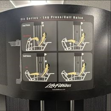 Life Fitness Light Commercial Leg Press M#FSLPC (USED) in Exercise Equipment in Calgary - Image 3