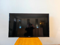 Samsung TV with wall mount