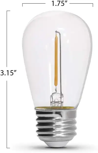 Outdoor/wet condition LED bulbs for string lights, View more