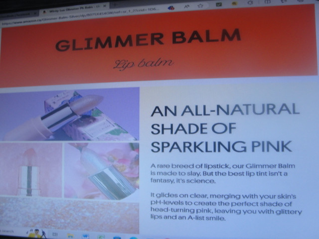 Winky Lux Glimmer Balm, Color-Changing Pink Tinted pH Lip Balm dans Autre  à Peterborough - Image 4
