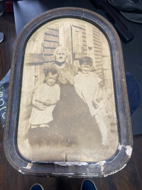 Antique picture and frame