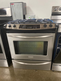 Frigidaire 30” gas stove Stainless steel dual fuel 
