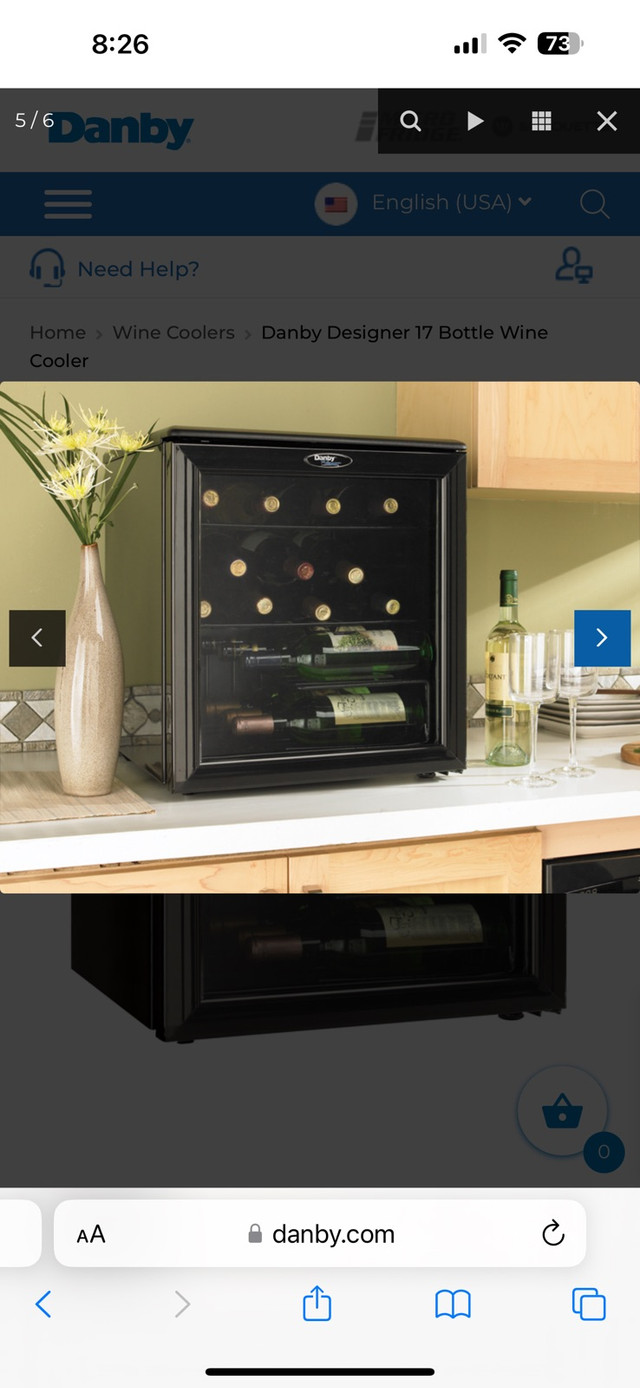 Danby Designer Wine Fridge in Refrigerators in Calgary - Image 2