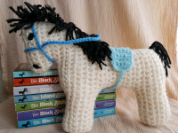 Vintage Knitted Horse Toy