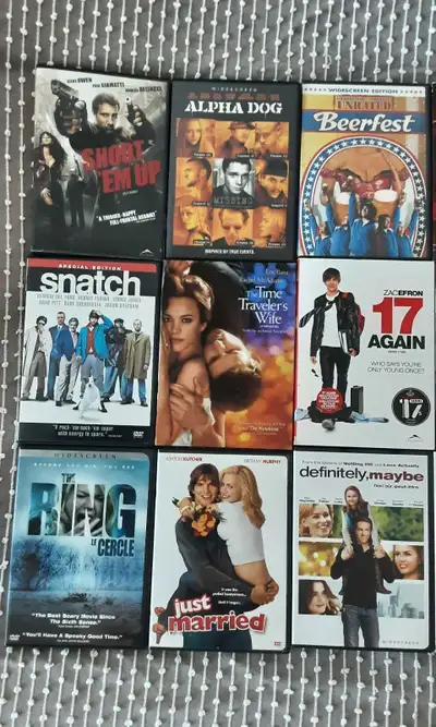 DVD collection of 15 movies, View more
