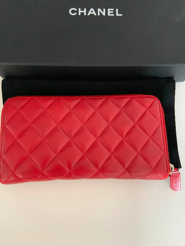 Chanel Red long zipper wallet in Women's - Bags & Wallets in Markham / York Region - Image 3
